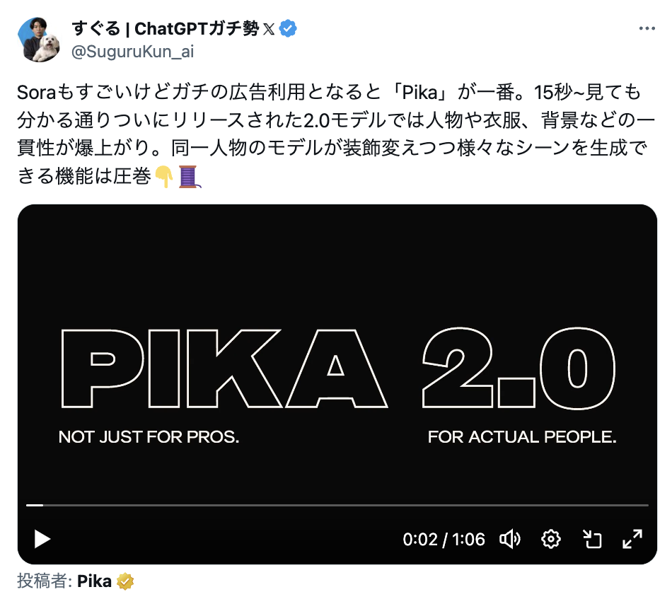 「Pika」と「Sora」の基本概要